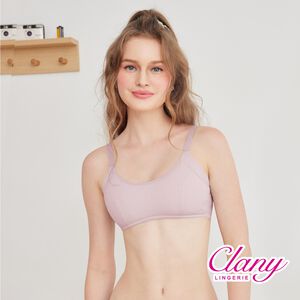 【可蘭霓Clany】台灣製抑菌竹纖維棉柔無鋼圈胸衣 S-Q/2XL無感內衣 8051-91 水晶紫