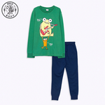 【SOLO Vintage】Boys Cute Monster Long Sleeve Set Pajamas Made in Turkey 3-4y, , large