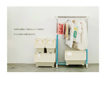【Y HOUSE】Macaron pink double-rod hanger, open hanger, clothes rail - blue, , large