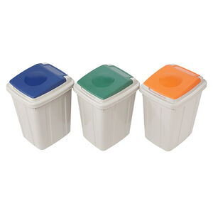 日式分類附蓋垃圾桶CL26L-顏色隨機出貨