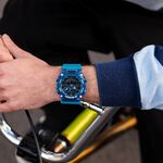 CASIO 卡西歐 G-SHOCK 炫彩音浪 工業風雙顯手錶-科技藍 GA-900SKL-2A, , large