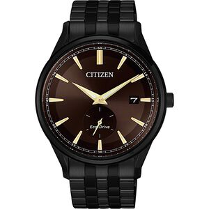 CITIZEN 星辰  光動能小秒針手錶-咖啡x黑/40mm(BV1115-82X)