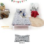 [台客嚴選] 文青幾何格子竹面單人透氣床墊附枕 台灣製 學生床墊 單人床墊, , large