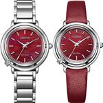 CITIZEN 星辰 L系列 曙光 光動能鑽石女錶 附贈皮革錶帶 EM1090-78X, , large