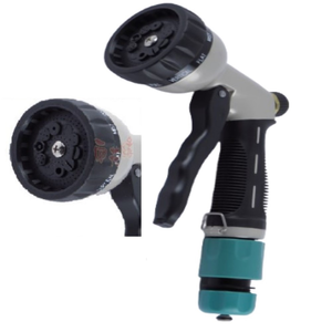 【向花緣】9段鋅合金水槍組- 附水管快速接頭