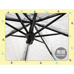 8K tri-fold silver flower folding umbrella polka dots Color selectable red/pink white/pink/aqua blue/dark blue/black windproof and anti-ultraviolet light for easy storage, , large