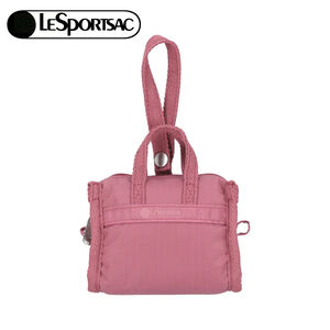 LeSportsac Micro Weekender Charm 小吊掛飾零錢包 送禮-柔霧莓紫