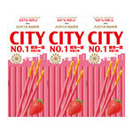 City No.1 Strawberry Biscuit Stick, , large