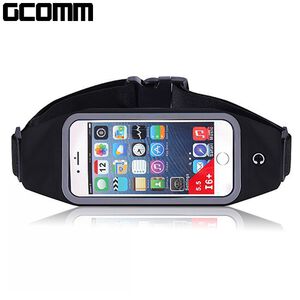 GCOMM SPORT 穿戴式音樂防汗水運動腰包5.7＂通用 經典黑