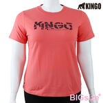 KINGO-大尺碼-女款 圓領T恤-桔-514121, , large