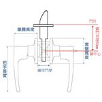 水平鎖 加安牌 古紅銅 LYEX70G 無鎖匙 自動解閂浴廁鎖 鎖閂60mm 內外側把手可互換, , large