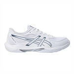 Asics Gel-rocket 12 2E 男女 排球鞋 羽球鞋 寬楦 穩定 包覆 白藍 [1073A087-100], , large