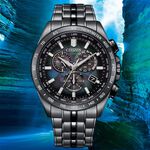 CITIZEN 星辰 100週年限量宇宙幻彩 光動能電波手錶 CB5878-56E, , large