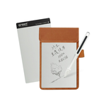 【Green Board】7.2吋磁性電紙板 MT7進階收納組(電紙板x2+手寫筆+皮革夾) MIT雙專利設計 0.5mm超薄軟性電子紙 局部清除手寫板, , large