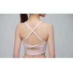 YOGA FLOW Chloe Bra - 扭轉短版上衣 - 淡桃粉 Rose Quartz, , large