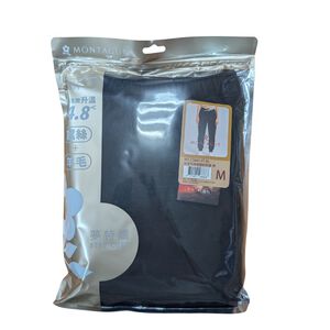 夢特嬌女羊毛絲極暖絨褲-黑M