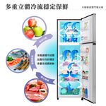 HERAN 253L First-Class Energy Efficiency Narrow Double Door Inverter Refrigerator HRE-B2511V, , large