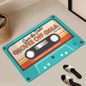 Soft diatomaceous earth water-absorbing non-slip floor mat with color printing