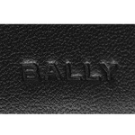 BALLY Mythos 紅白條紋再生牛皮對開二折長夾/黑色, , large