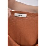 (F) farbe韓牌質感橘色長袖上衣二手衣, , large