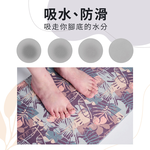 【Monster】 Soft Diatomaceous Earth Absorbent Mat – Verdant Garden (60x40cm) – Spring Haze, , large