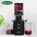 Omega Juicers Time Saving Cold Press Batch Juicer OMJCSMVBBK33B, , large