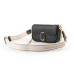 MARC JACOBS THE J MARC 平滑牛皮翻蓋迷你二用包/黑色, , large