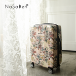 NaSaDen [ Floral Pink ] 22" Carry on Zipper Luggage, , large