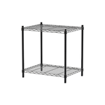 【Y HOUSE】60x45x60cm Lightweight Two-layer Iron Rack Iron Rack Shelf - Painted Black, , large