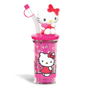 Hello Kitty-吸管水杯(附糖果)