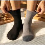 [Kaimei Cotton] 6 pairs of MIT Taiwan-made pure cotton plus size non-slip wide mouth socks plain 24-28CM 26-30CM, , large
