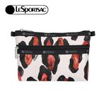 |快速出貨|Lesportsac Cosmetic Clutch 雙層拉鍊收納化妝包/ 水彩豹紋, , large