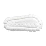 ROAD EASY 輕量透氣洞洞鞋 女鞋 拖鞋 涼鞋 時尚 可愛造型鞋扣 自由擺搭 回彈 穩定 厚底 增高 止滑 白 米, , large