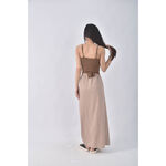 (XS（含）以下) 2 two day質感收腰棕色綁帶洋裝二手衣, , large