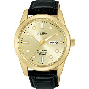 ALBA 雅柏 Tokyo Design 香檳金機械錶-42mm AL4662X1/Y676-X084G