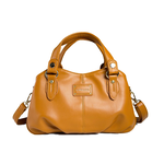 【lapagayo】高級訂製絲柔皮革手提包+手機包(粉色)-PI-06419A-1-75棕色, , large