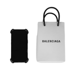 BALENCIAGA Logo購物手機袋/白色, , large
