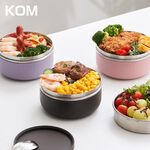 【KOM】一器盒成 可微波矽膠304不鏽鋼便當盒, , large
