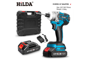 【HILDA】希爾達電動工具 21V 雙電 無刷衝擊起子 HL21-NI2,  【HILDA】希爾達電動工具 21V 雙電 無刷衝擊起子 HL21-NI2