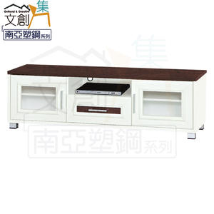 【文創集】巴莉 環保5.2尺南亞塑鋼二門單抽電視櫃/視聽櫃(客約商品)