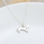 【Angel & Me】臘腸犬 狗 s925 純銀 項鍊 寵物 情人節 生日 禮物, , large