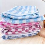 [Kaimei Cotton Industry] 6 into the group, random and excellent, MIT made in Taiwan, 26 taels of untwisted yarn straight striped towels, 4 colors, , large