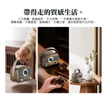 [HANLIN]-BTF2 復古風藍牙小音響 茗茶機 木紋 咖啡色 絕美 時尚 懷舊 手提 無線音響, , large