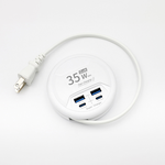 【WiWU】Smart Flash Charge 35W GaN 4-Port USB Extension Power Supply 2C2A, , large