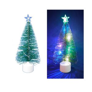 17cm LED pine needle tree deco