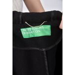 (XL) united colors of benetton質感大衣黑色外套二手衣, , large