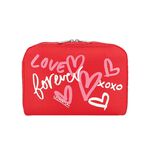 Lesportsac Extra Large Rectangular Cosmetic 加大型化妝包/ 情書手繪風, , large