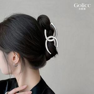 【Gulicc 】古莉可 髮夾 雙C抓夾 金屬夾