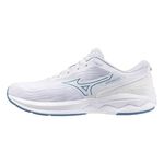 Mizuno Wave Revolt 3 男女 慢跑鞋 運動鞋 緩衝 回彈 美津濃 白 藍 [J1GC231471], , large