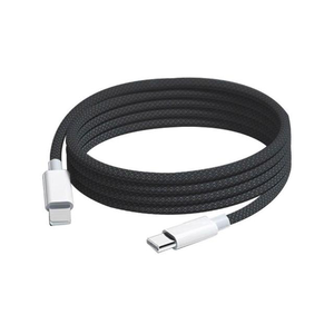 2-Pack Apple 60W Fast Charging Type-C to Type-C Deep Black Braided Cable 2M
